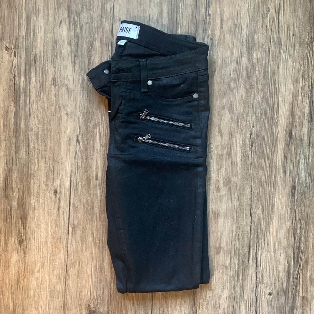 Paige Edgemont - Black Shadow LOW RISE Jeans 26